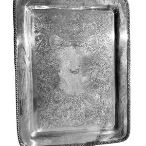 wMRogers Tray Silver plated